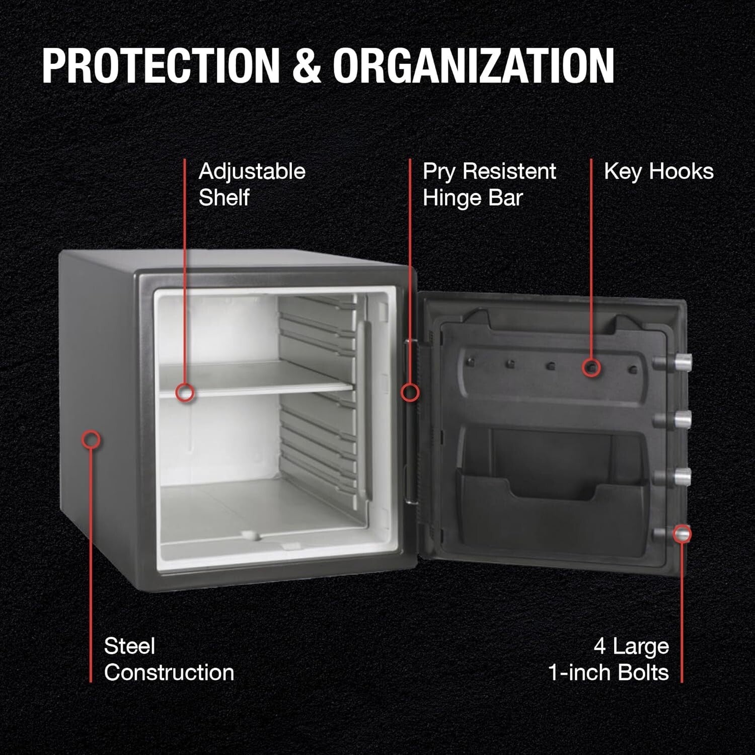 Advanced Combination Lock Safe - Fireproof & Waterproof - 34.8L Storage Capacity