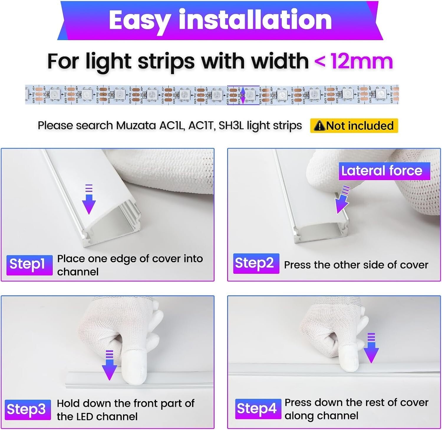 Customized 20-Pack 6.6FT LED Channels with Milky White Finish for Elegant Spaces