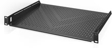 Load image into Gallery viewer, 14-Inch Deep Vented Rack Shelf, 1U Height - Premium Support for AV &amp; IT Gear