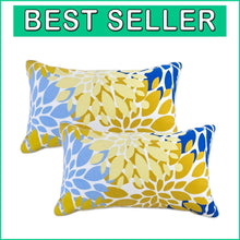 Load image into Gallery viewer, Versatile Decorative Lumbar Pillows - 12x20” Set for Any Indoor/Outdoor Space