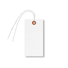 Load image into Gallery viewer, 1000 White Shipping Tags with Pre-Attached Wires - Durable Tyvek, Rectangular