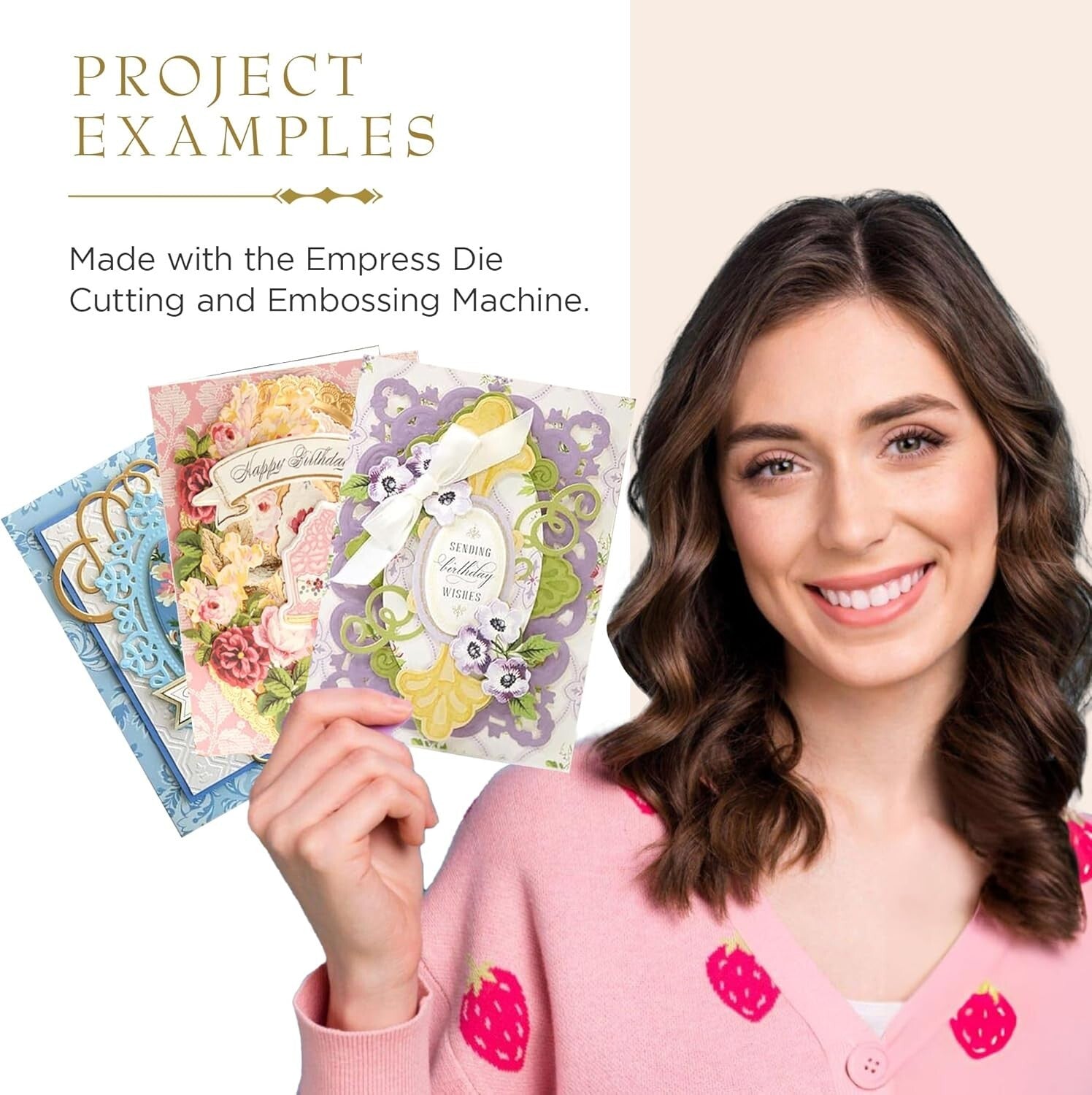 Empress Die Cutting & Embossing Plates Set - Large 8.6 x 13.5 for Precision C...