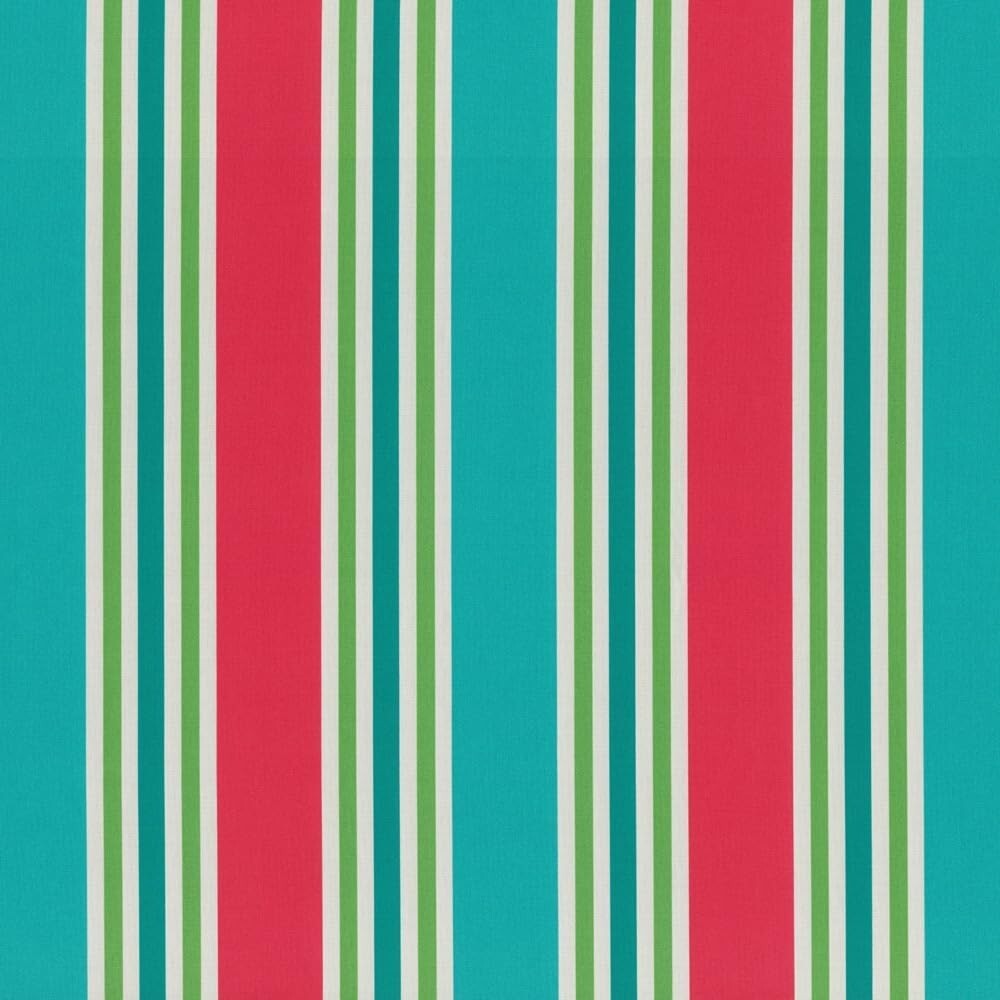 Durable Tufted Chair Cushions for Indoor & Outdoor Use, 19"x19", Striped Design