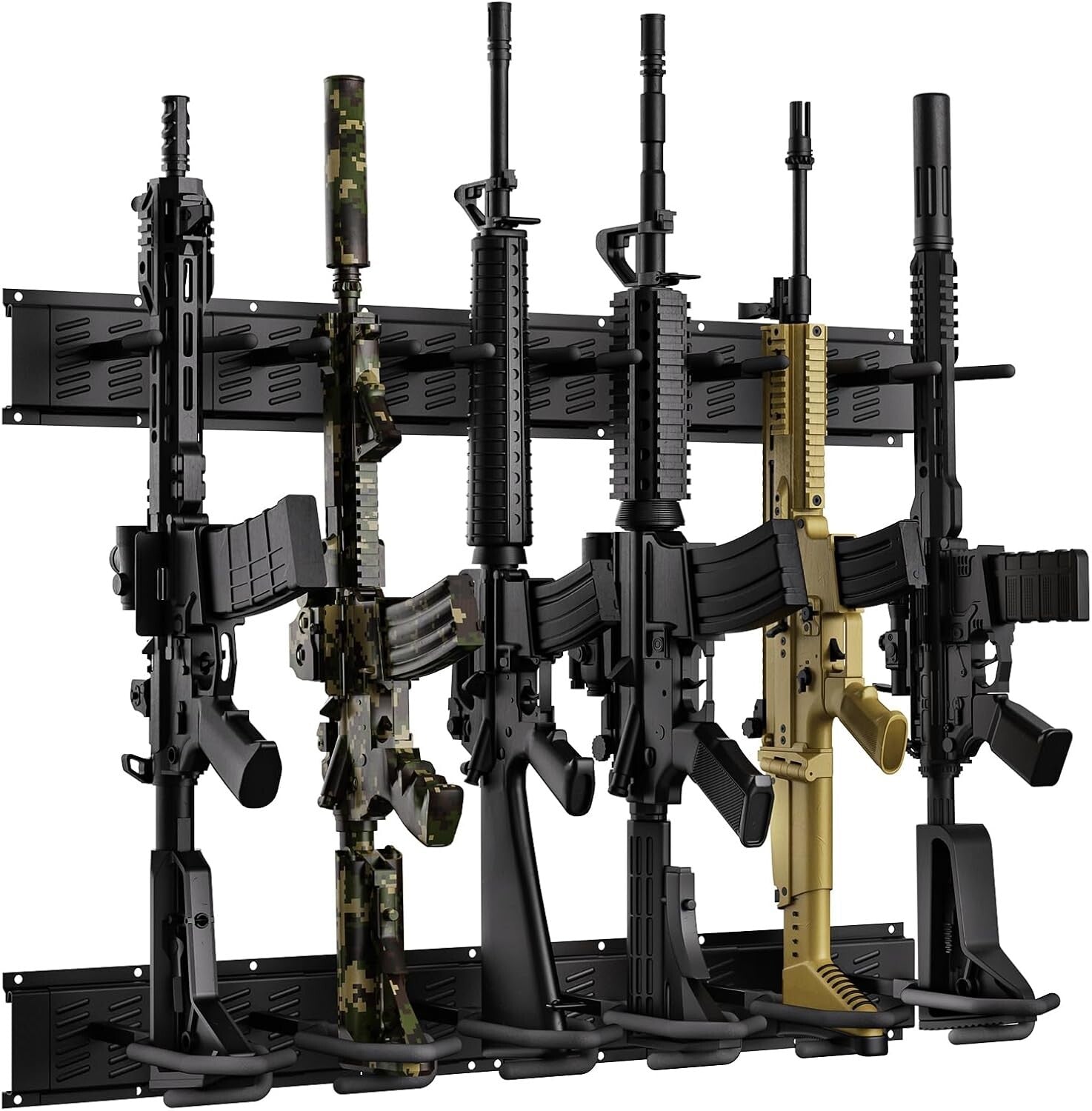 Universal Compatibility Gun Rack for Rifles - Durable Indoor Display Stand