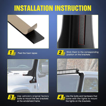 Load image into Gallery viewer, Windshield Frame Mounting Brackets for 52-Inch LED Bars - 2018-2024 Gladiator JT