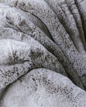 Load image into Gallery viewer, Dove Grey Faux Fur Cuddle Throw - Plush &amp; Cozy 60" x 50" for Ultimate Relaxation