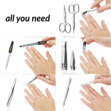Load image into Gallery viewer, Exclusive Finger &amp; Toe Nail Clipper Set with Real Leather Case - Germany Made