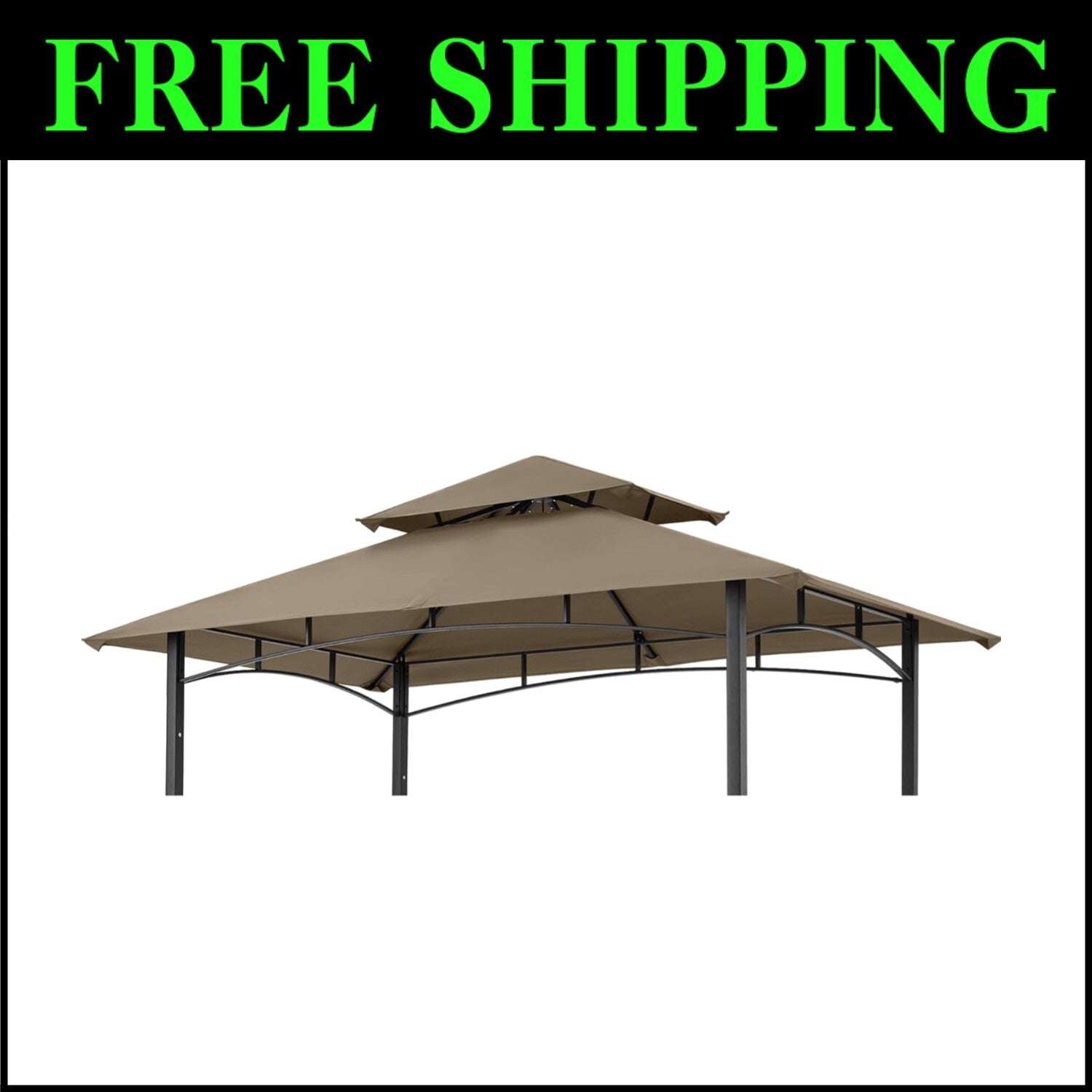 Lightweight and Durable Grill Canopy Replacement - Double Tier for L-GG001PST-F