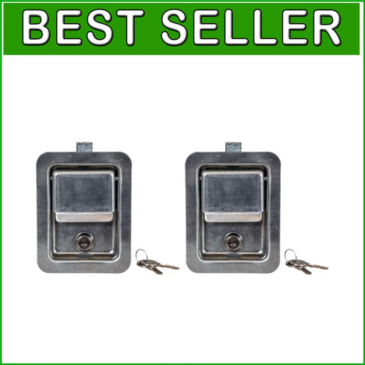 Durable Stainless Steel Locking Latches with Keys - Perfect for Tool Storage
