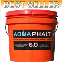 Load image into Gallery viewer, 6.0 Permanent Asphalt Repair - Eco-Friendly, Water-Activated, 3.5 Gallon Bucket