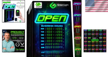 Load image into Gallery viewer, Bright Multi-Color LED Open Sign - Easy Setup with Chains and Hooks Included
