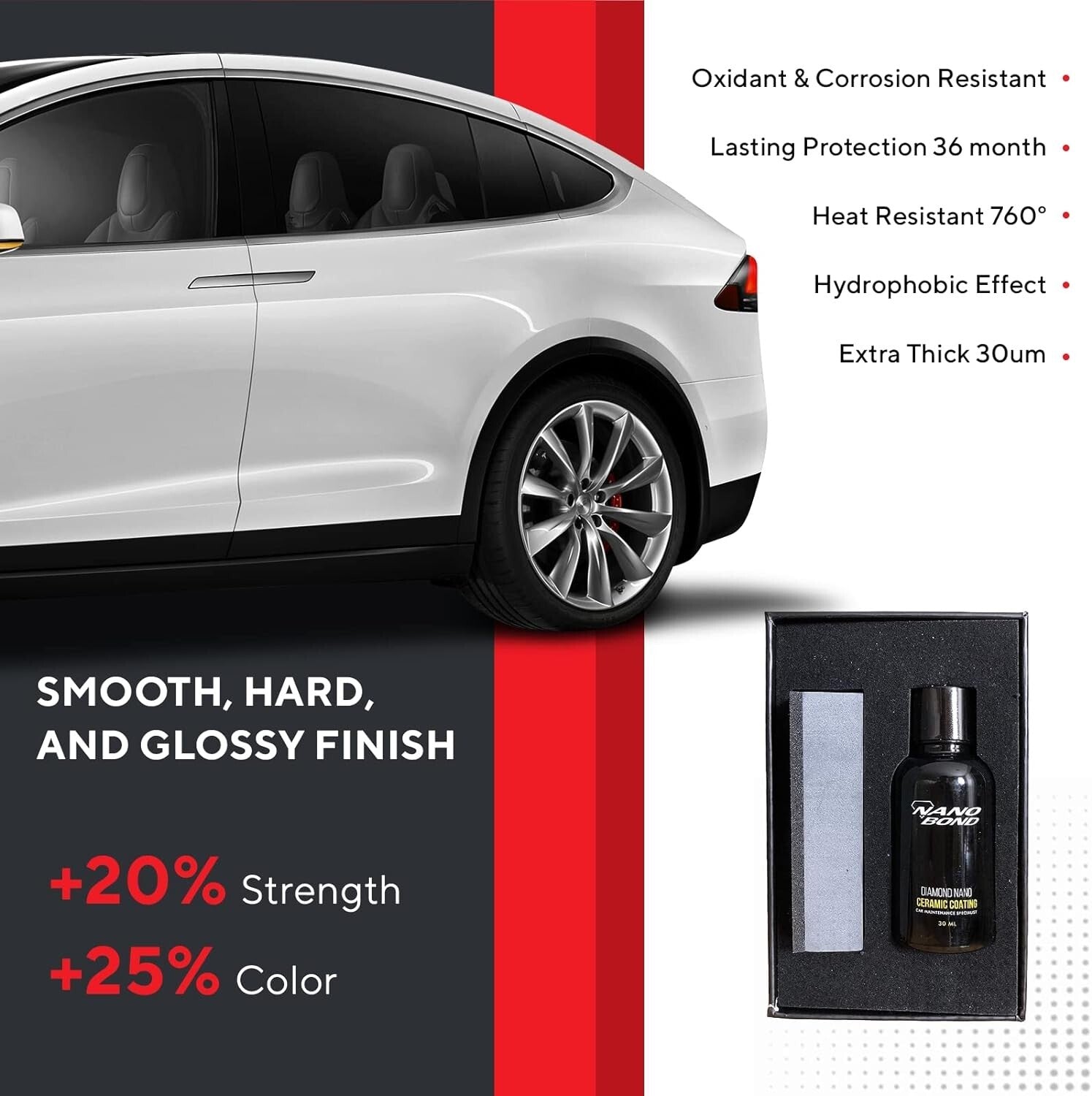 Hydrophobic 9H PRO Ceramic Coating Kit - Long-lasting High Gloss Automotive Care