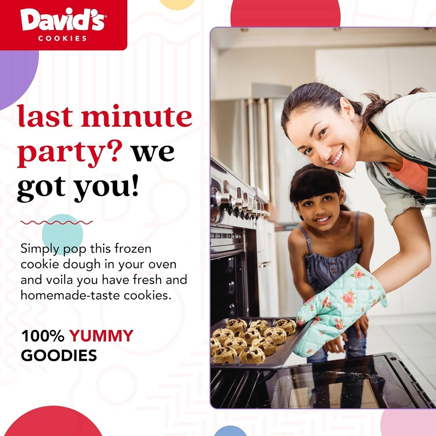 Time-Saving 64 Count Gluten-Free Chocolate Chip Cookie Dough Bites for Snacking