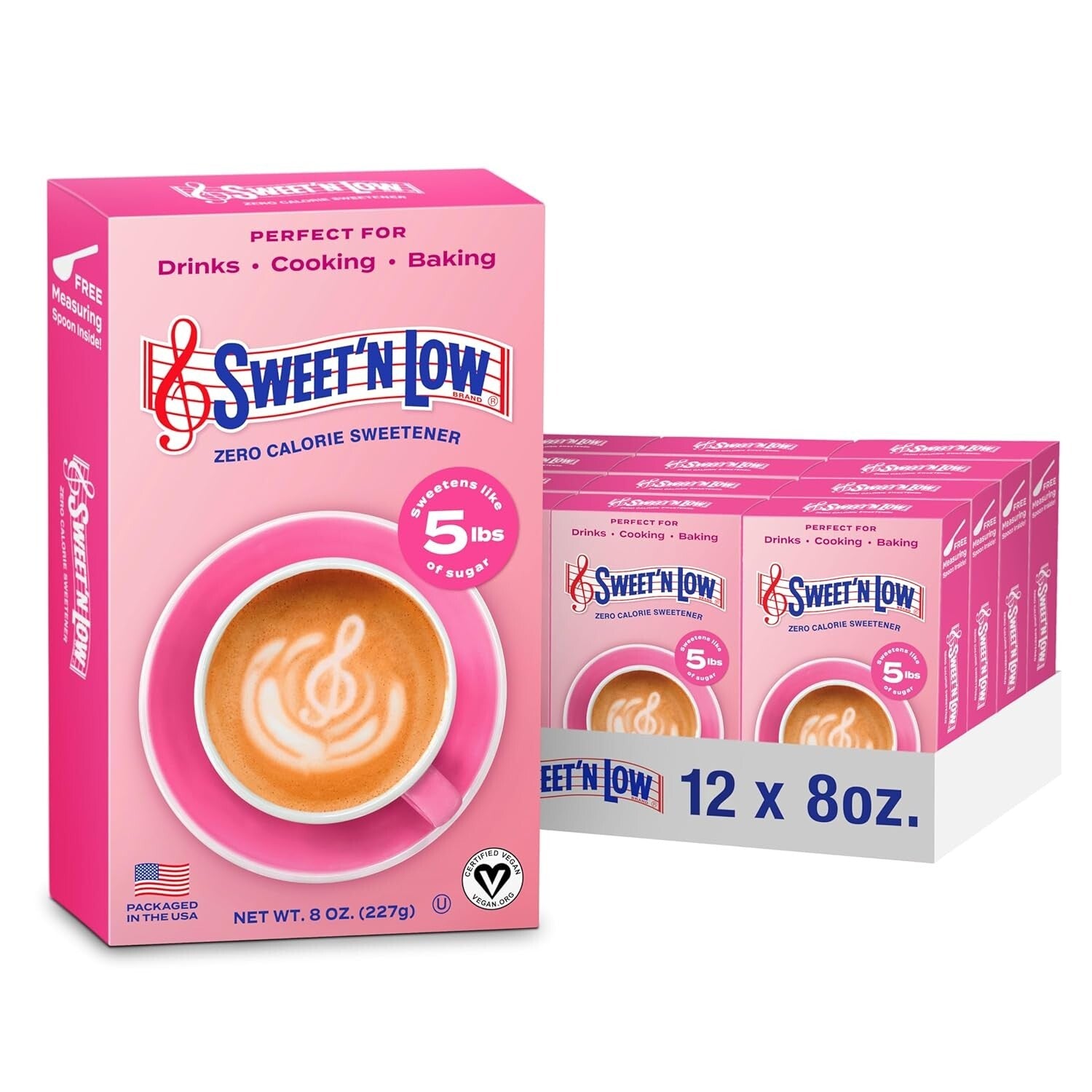 12-Pack Zero Calorie Sweetener: Gluten-Free, Kosher Sugar Substitute for Recipes