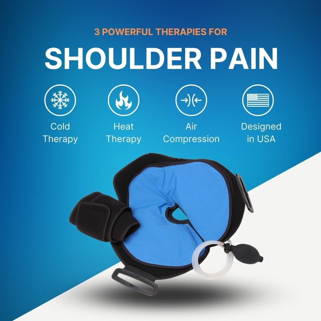 Rotator Cuff Injury Shoulder Brace with Hot/Cold Gel Pack - Accelerate Healing