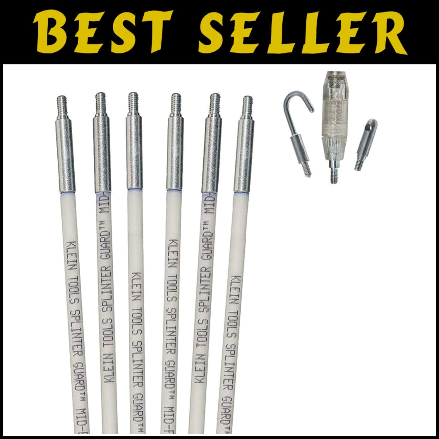 Professional 30-Foot Fiberglass Fishing Rod Set with Glow and Tip Attachments