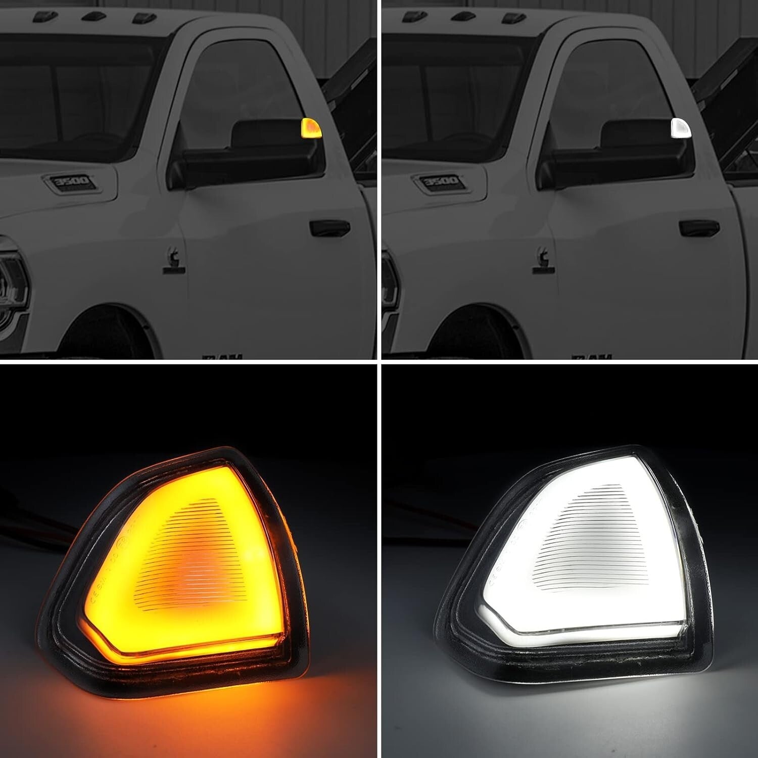 Plug & Play LED Mirror Signal Lights for Dodge Ram 2010-2018 - Waterproof Design
