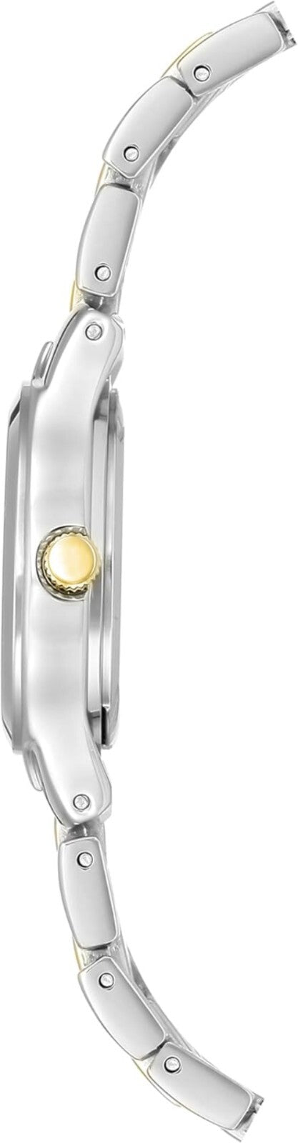 Chic Women's Gold & Silver Adjustable Bracelet Watch - Japanese Quartz Precision
