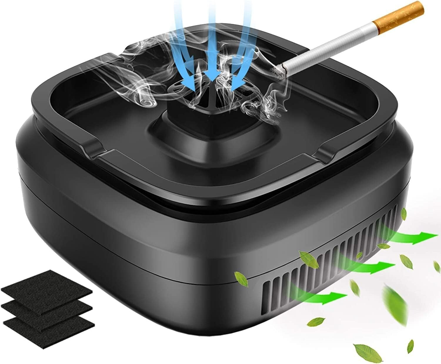 Multifunctional Smokeless Ashtray with USB Charging for Home, Office, or Car