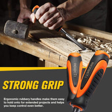 Load image into Gallery viewer, Professional Wood Chisel Set with 6 Sizes, Portable Case &amp; Sharpening Tools