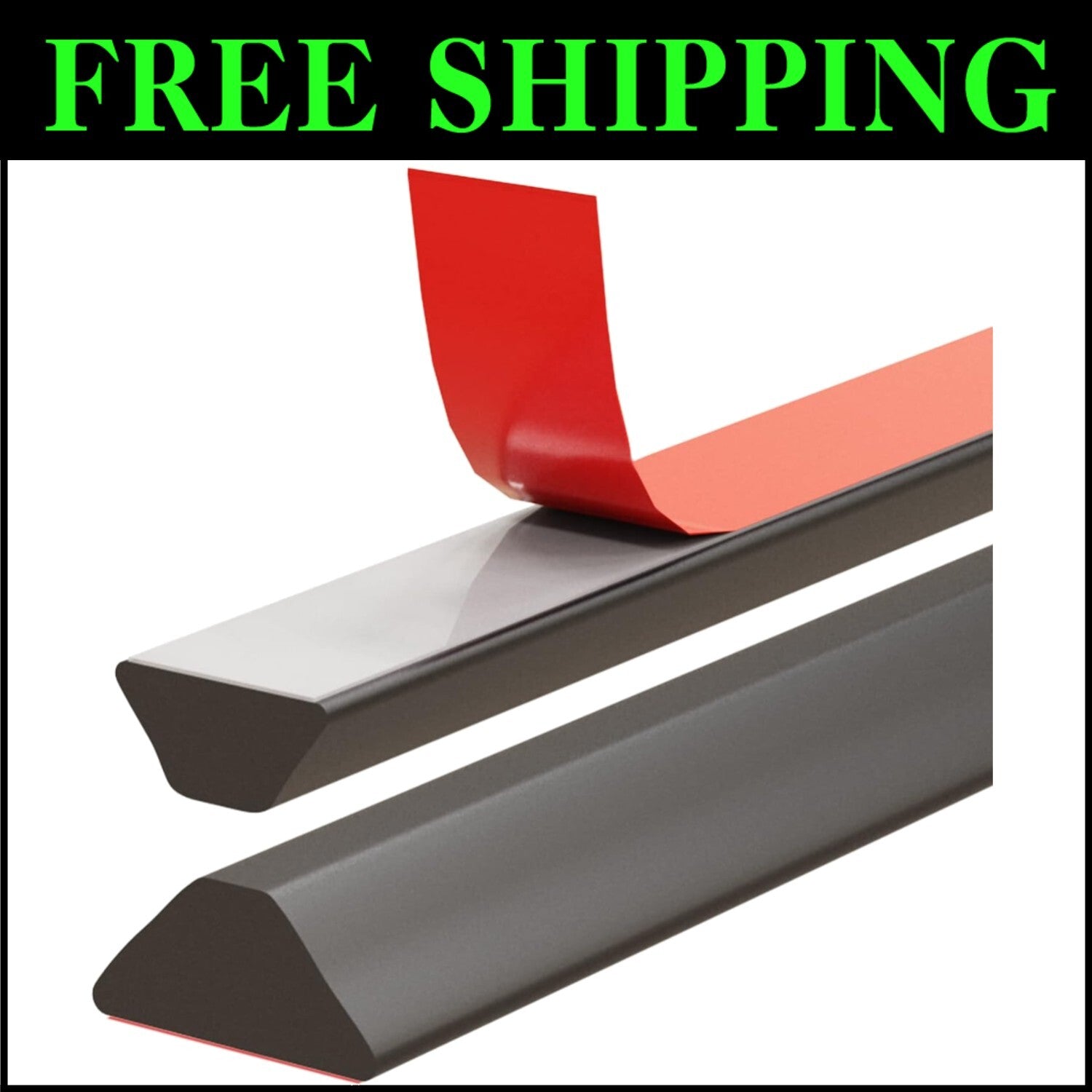 Durable 98-Inch Black Water Dam Strip for Easy Installation and Leak Prevention