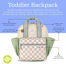 Load image into Gallery viewer, Toddler Backpack with Comfy Adjustable Straps &amp; Spacious Wipeable Interior - 11L