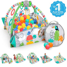 Load image into Gallery viewer, Interactive Jungle-Themed Baby Play Gym Converts to a Ball Pit - 5 Ways to Play