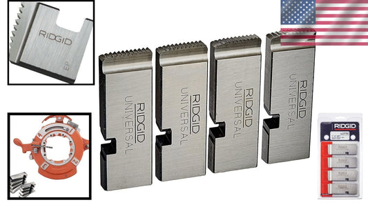 User-Friendly 4 Die Set for 1-2 Inch NPT Pipe Threading - Precision Engineered