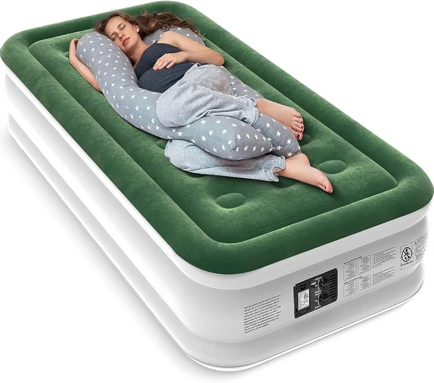 Luxury Twin Air Mattress with Double Chamber Pump – Perfect for Home & Travel