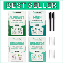 Load image into Gallery viewer, Educational Handwriting Kit - Fun Practice Workbooks with Magical Ink for Kids