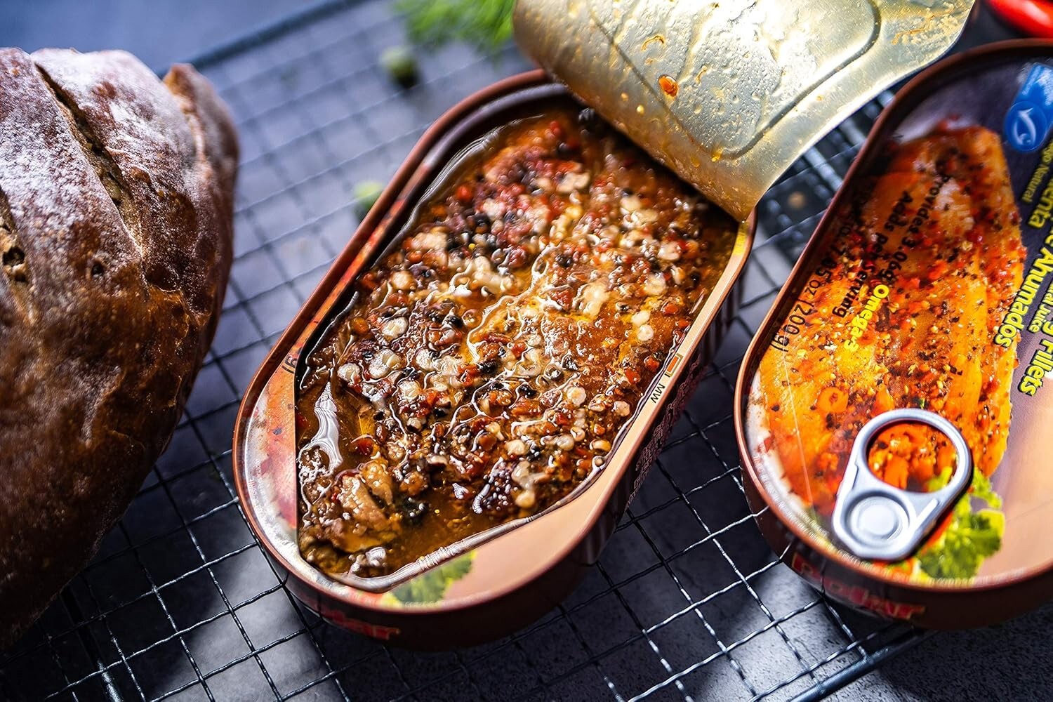 Norwegian Peppered Smoked Herring, 7.05oz Pack of 12 - Gourmet Taste Experience