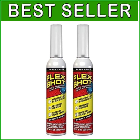 Flexible 8 oz Black Sealant - UV Resistant & Easy Application Extension Tube