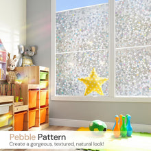 Load image into Gallery viewer, Static Cling Decorative Window Film - UV Protection &amp; Easy Removal, 35.4"x157.4"
