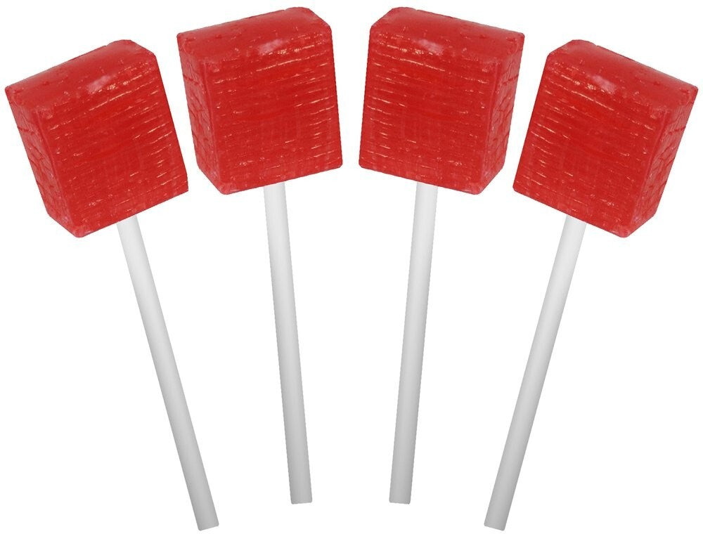 42 Candy Classics - Cube-Shaped Old Fashioned Cinnamon Lollipops Gift Tub