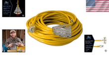 Load image into Gallery viewer, 15 Amp 75 ft SJTW Waterproof Extension Cord - Perfect for Outdoor Power Needs