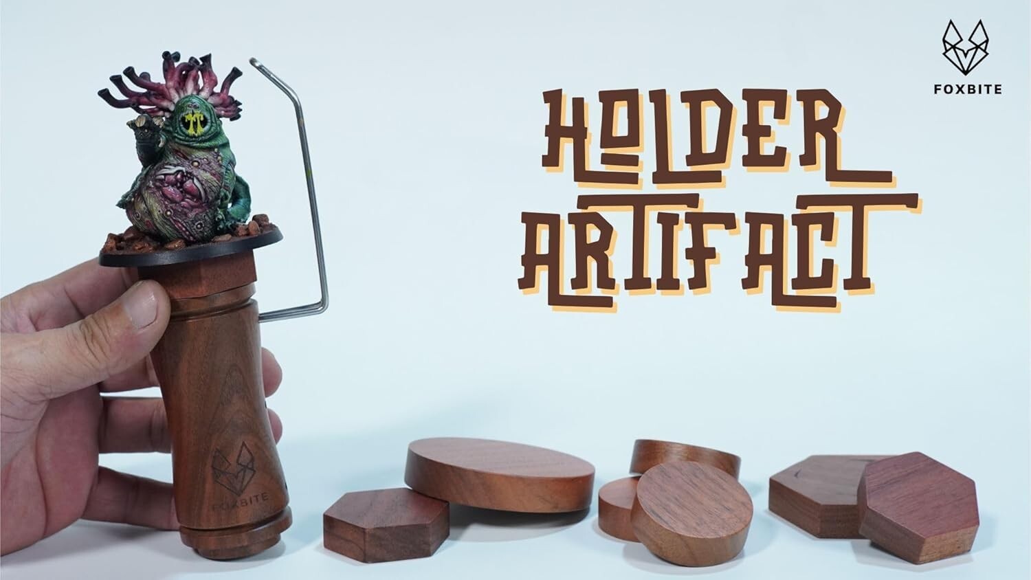 Black Walnut Miniature Paint Handle with Quick Locking Mechanism & Carry Bag