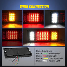 Load image into Gallery viewer, 40 LED Waterproof Trailer Tail Light Kit - Clear Lens, Chrome Finish for 10-30V