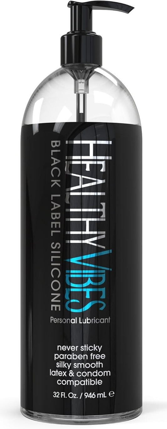 Discreet 32oz Silicone-Based Lubricant - Safe & Effective for All Skin Types