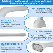 Load image into Gallery viewer, Heavy Duty, Foldable Toilet Rails for Elderly - Safety Assist up to 520 lbs