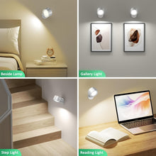 Load image into Gallery viewer, Battery Operated LED Wall Lights with Magnetic Rotation - Dimmable &amp; 3 Colors