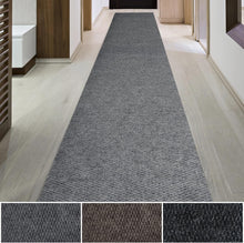 Load image into Gallery viewer, Versatile Hallway Runner - Eco-Friendly Non-Slip 3ft x 8ft Carpet in Grey