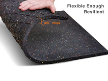 Load image into Gallery viewer, Rubber Vibration Absorbing Mat 24'' x 24'' - Ideal for Appliances &amp; Fitness Gear
