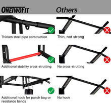 Load image into Gallery viewer, Multi-Grip Wall Mounted Pull Up Bar - Perfect for Indoor and Outdoor Workouts