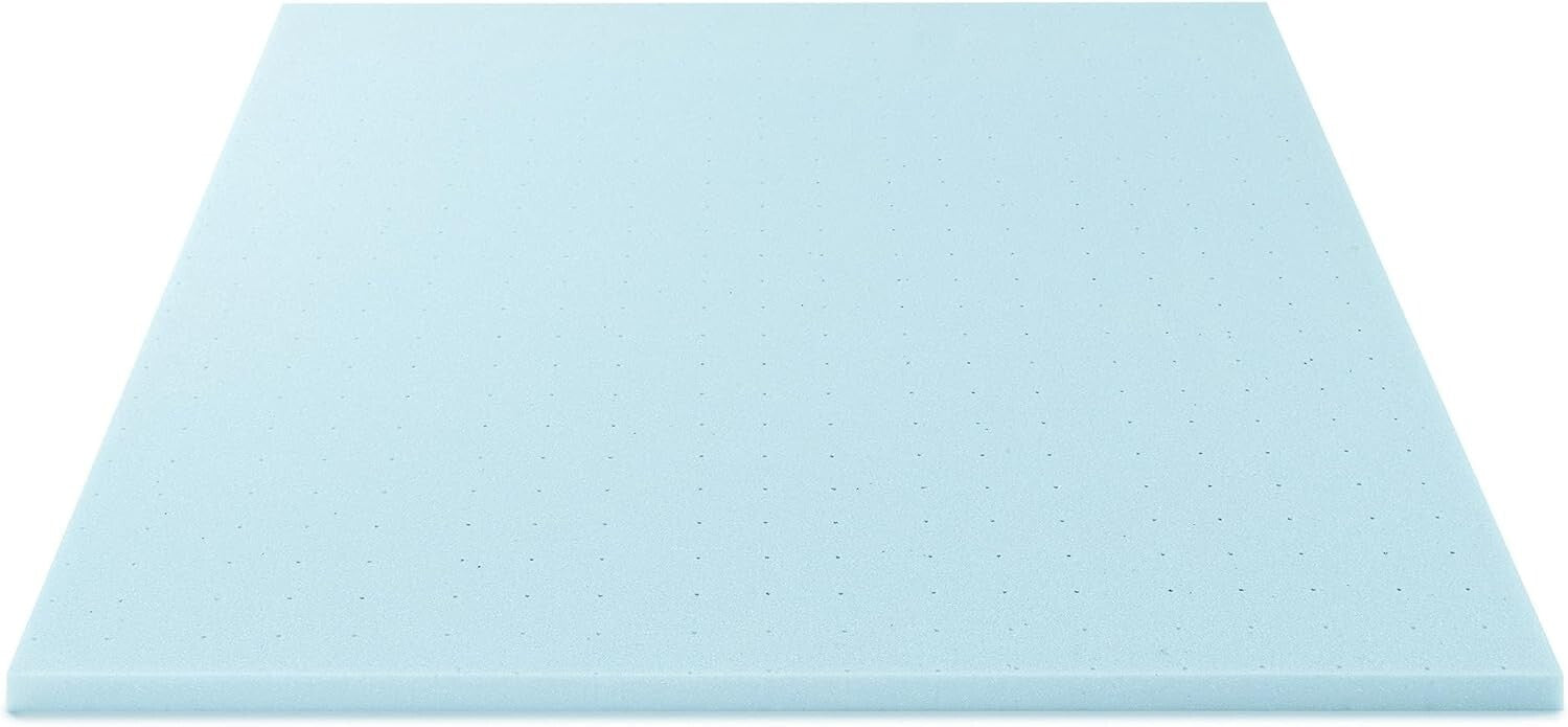 Experience Ultimate Sleep with 1.5-Inch Ventilated Cooling Gel Mattress Topper