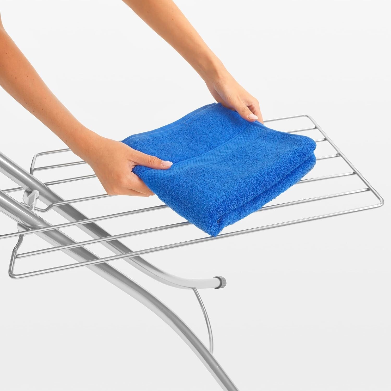Ergonomic Ironing Board with Linen Rack - Perfect for Left & Right-Handed Users