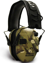 Load image into Gallery viewer, Razor Slim Hearing Protection Muffs: Rugged &amp; Lightweight - Green Multi Camo