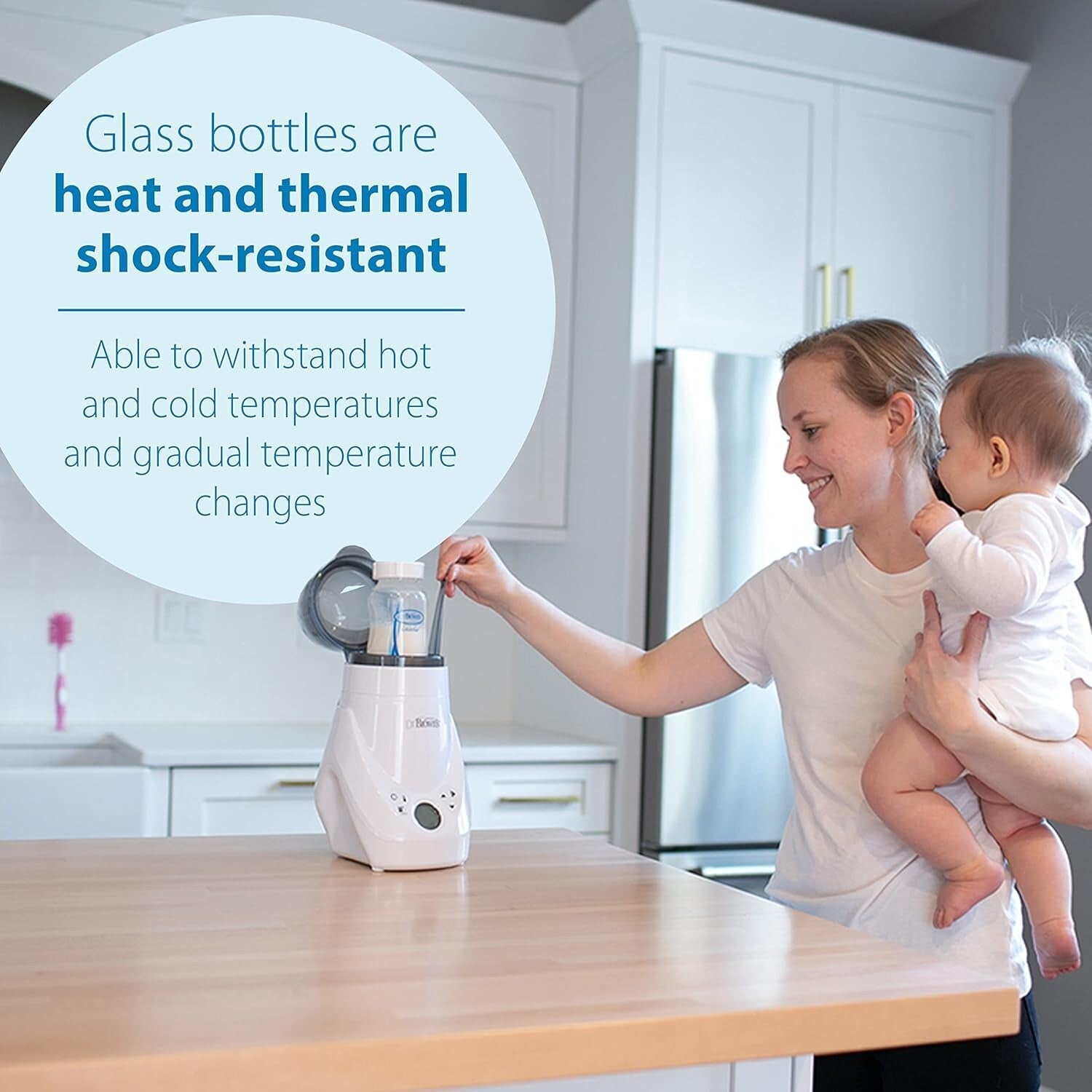 20-Piece Dr. Brown’s Glass Bottle & Pacifier Set with Dishwasher Safe Features