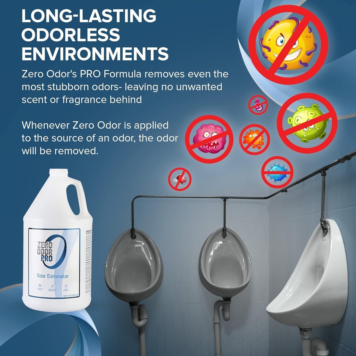 Powerful 128oz Odor Eliminator Spray - Effective Smoke & Pet Odor Remover