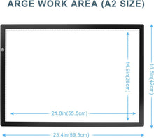 Load image into Gallery viewer, Versatile A2 LED Light Box with Flicker-Free Technology for Artists &amp; Designers
