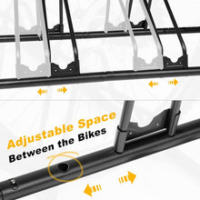Load image into Gallery viewer, Sturdy Alloy Steel 6-Bike Stand with Optimized Holding Angle – Garage Solution